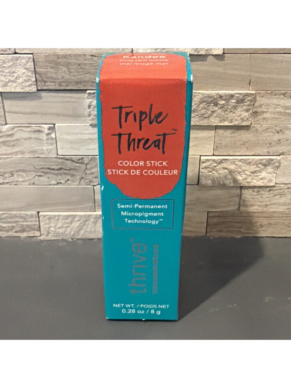 Thrive Causemetics Triple Threat Color Stick ~ KANDEE (True Red Matte) ~ NIB